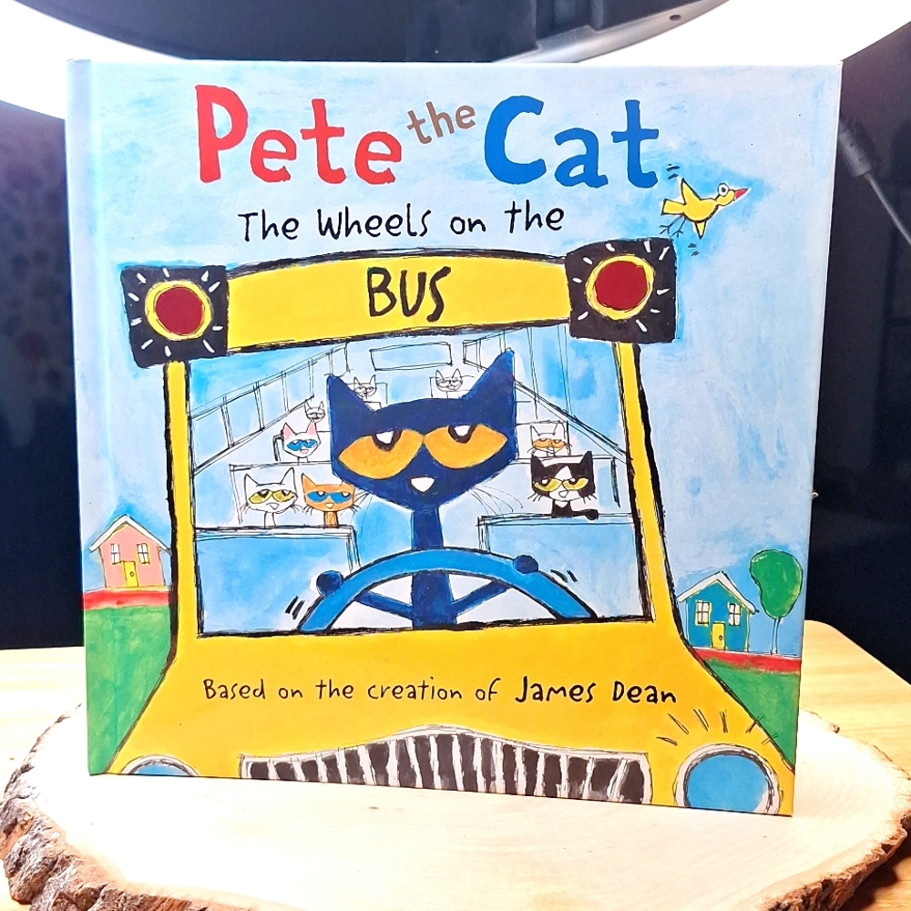 Pete the Cat The Wheels On The Bus Hardcover Book 2013